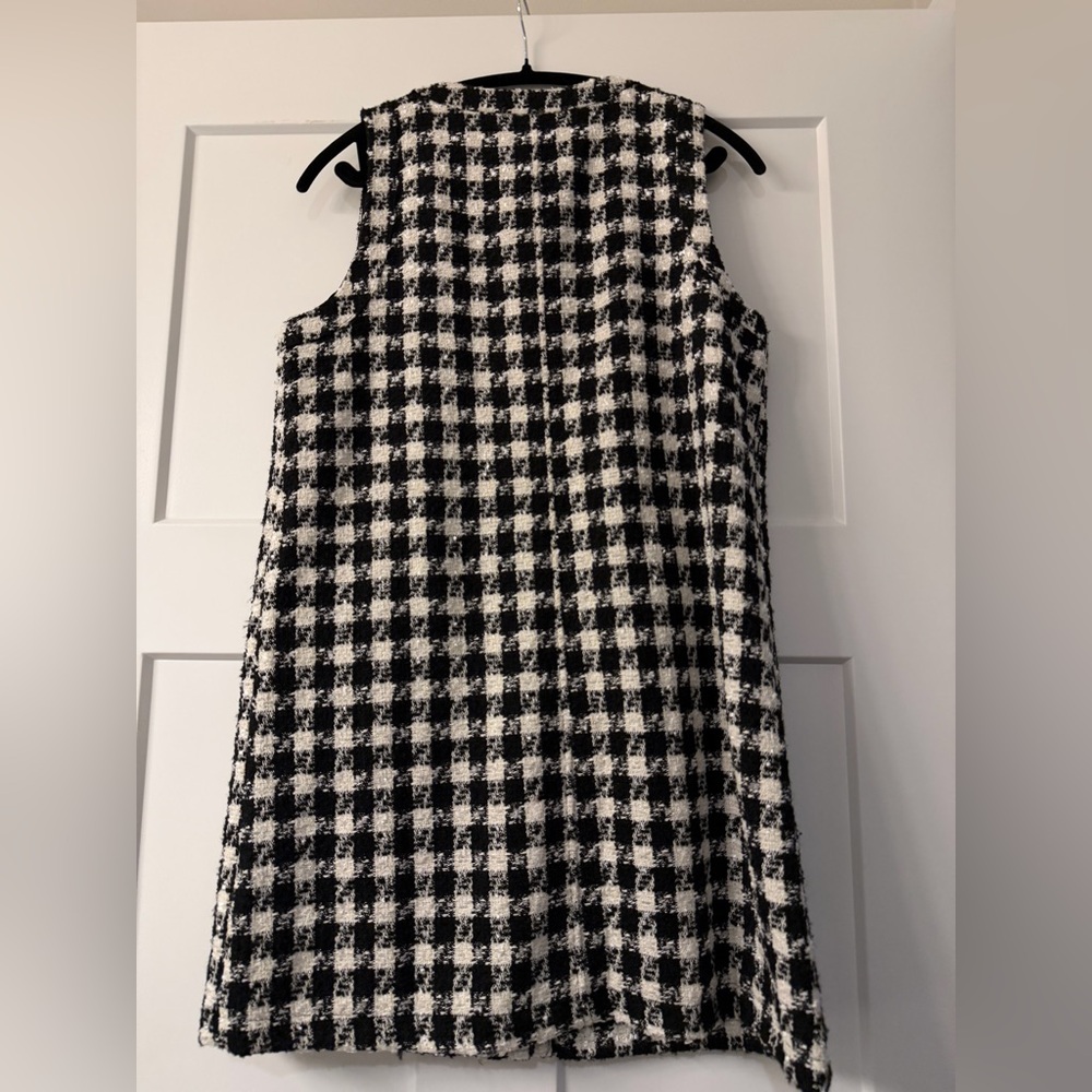 New Chic and Classic Reformation Tropez Tweed Shift Dress Black Checkered - Picture 8 of 11